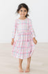 pink-plaid-3-4-sleeve-pocket-twirl-dress Mila &  Rose - Sophia's Style--3T--4